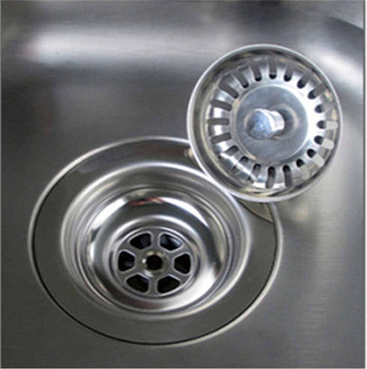 304 Stainless Steel Sink Strainer – 78–84mm Anti-Clog Filter