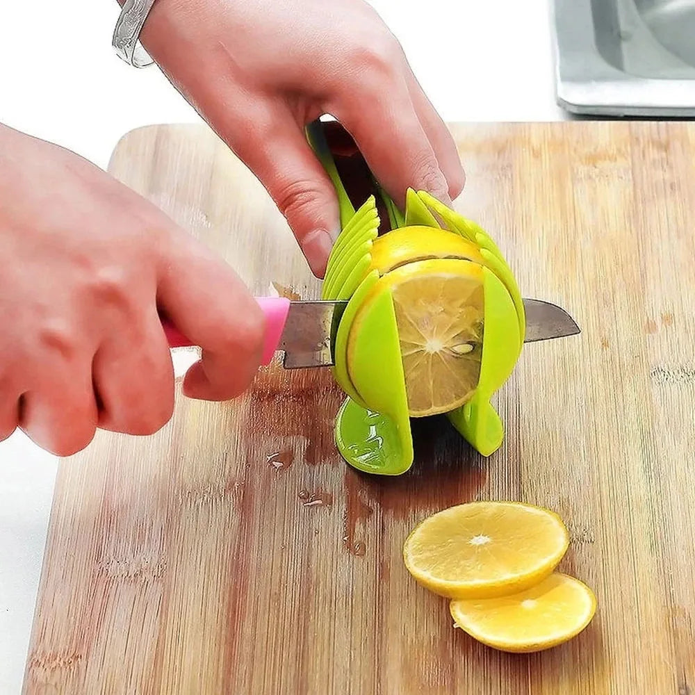 SlicePro™ Stainless Clip-On Fruit & Veggie Slicer