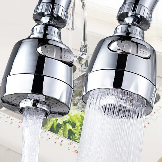 AquaSpin™ 360° Universal Faucet Nozzle – Dual‑Mode Water-Saving Adapter