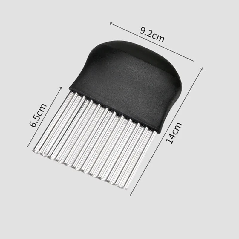 WaveMaster™ Stainless Steel Crinkle Cutter – Wavy Slice Knife for Fries & Garnishes