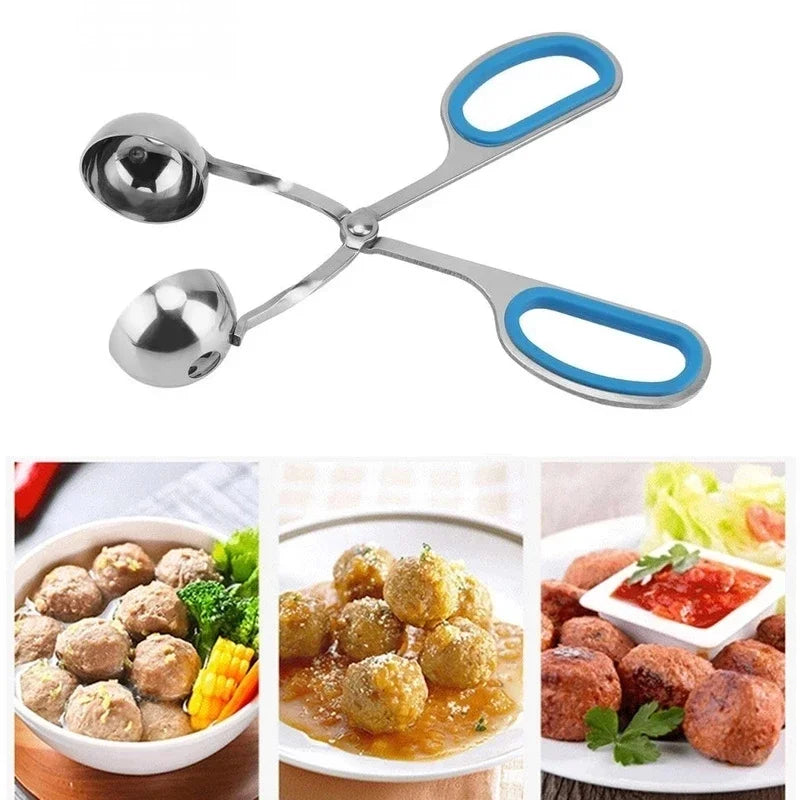 BallBuddy™ Stainless Steel Clip-On Meat & Rice Ball Maker