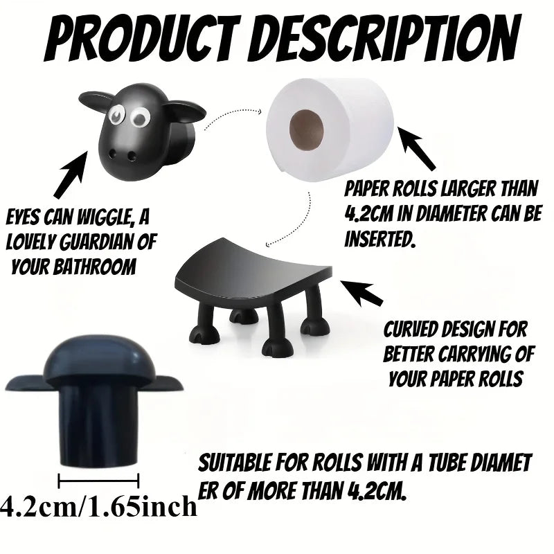 CritterRoll™ Cute Animal Toilet Paper Holder – Whimsical Bathroom Décor