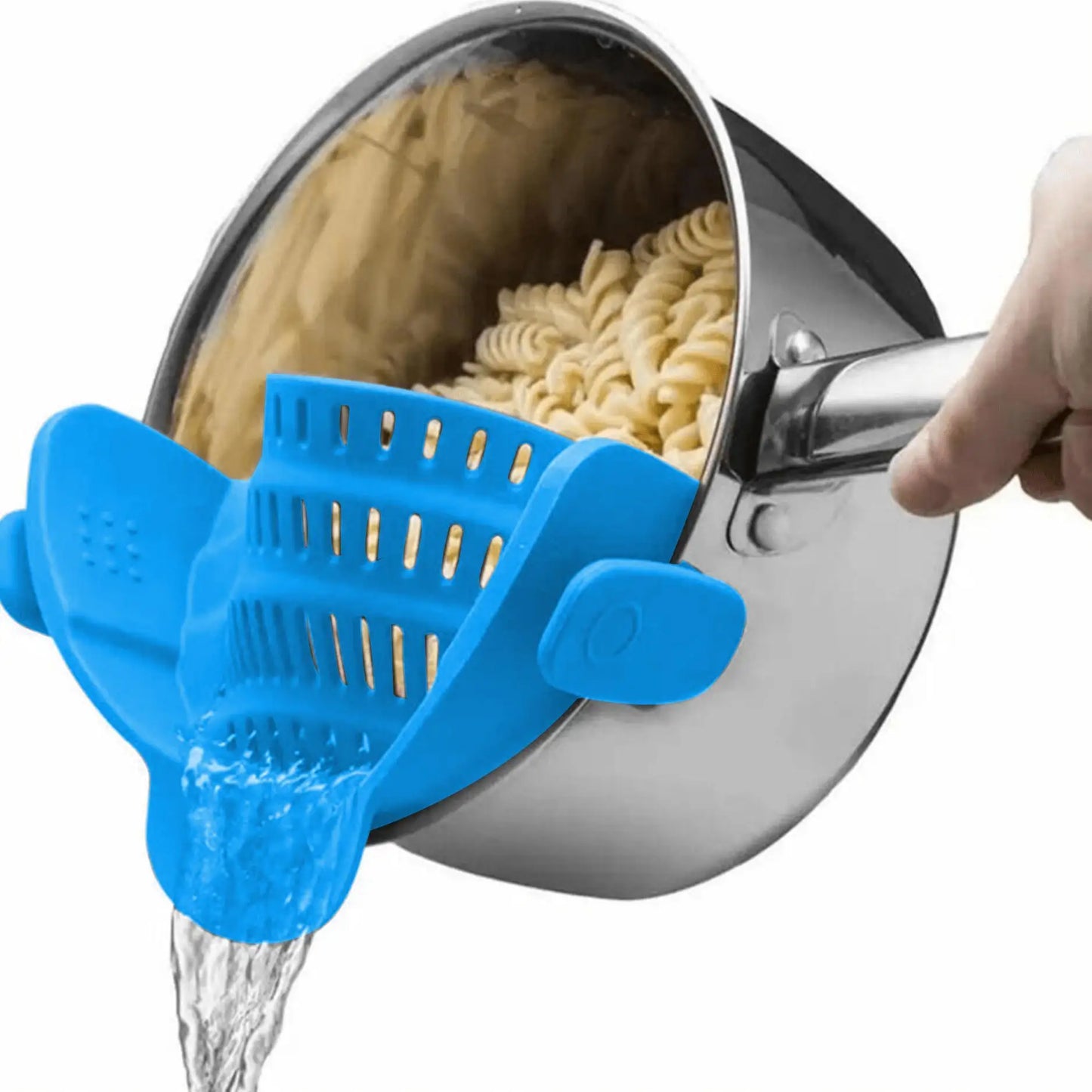 Clip-On Pot Strainer – Universal Silicone Kitchen Drainer