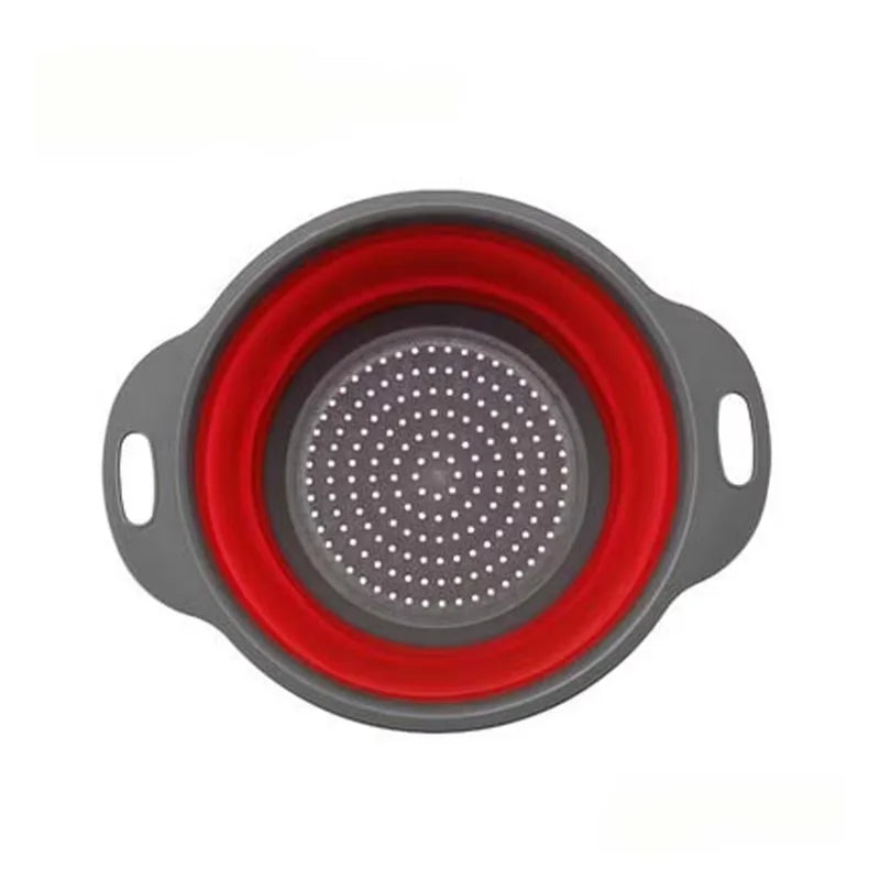 FlexiCol™ Collapsible Silicone Colander with Handle – Space-Saving Strainer