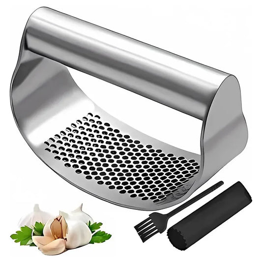 RockCrush™ Stainless Garlic Rocker™ – Hands‑Free Garlic & Ginger Crusher