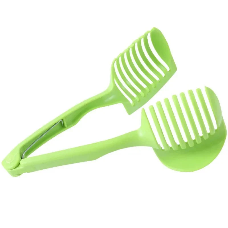 SliceMate™ Stainless Clip‑On Fruit & Veggie Slicer