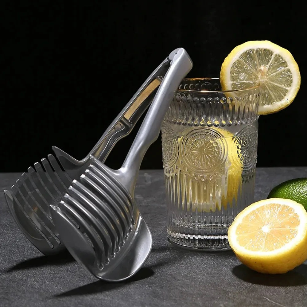 SlicePro™ Stainless Clip-On Fruit & Veggie Slicer