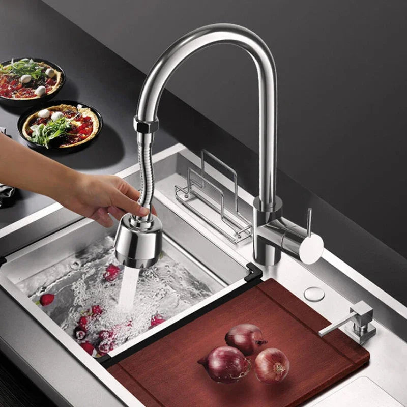 AquaSpin™ 360° Universal Faucet Nozzle – Dual‑Mode Water-Saving Adapter