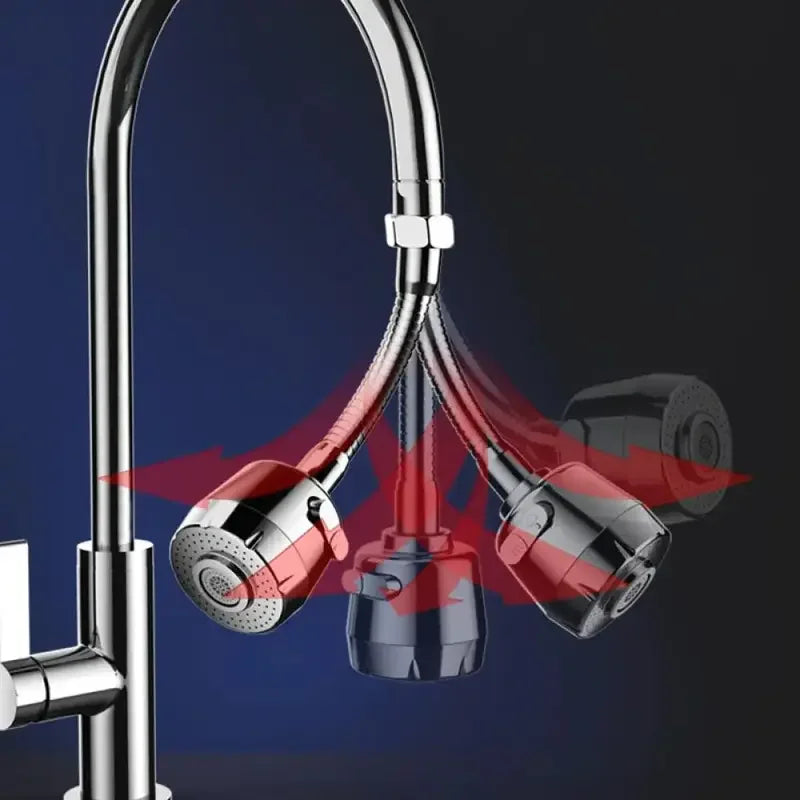 AquaSpin™ 360° Universal Faucet Nozzle – Dual‑Mode Water-Saving Adapter