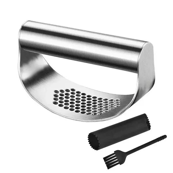 RockCrush™ Stainless Garlic Rocker™ – Hands‑Free Garlic & Ginger Crusher