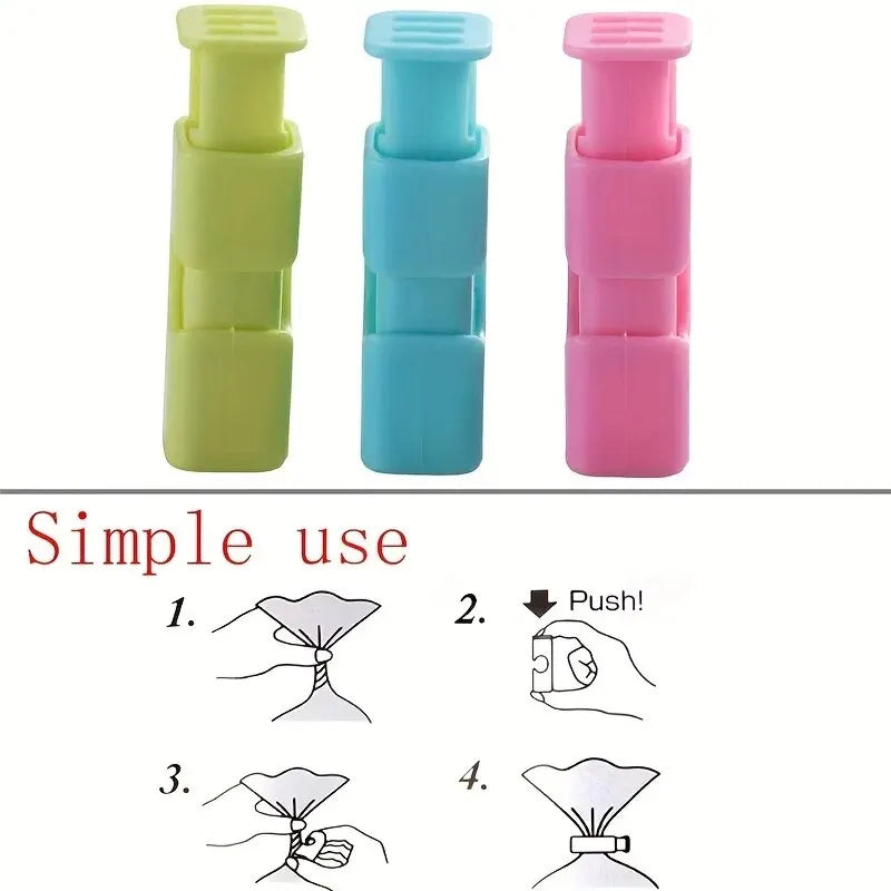 Reusable Food Bag Clips (4-Pack) – Airtight Snack Sealers