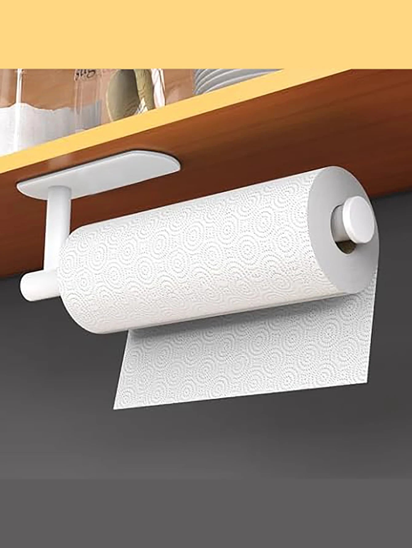 StickHold™ Adhesive Under-Cabinet Paper & Kitchen Roll Holder