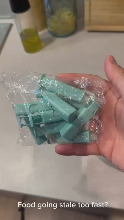 Reusable Food Bag Clips (4-Pack) – Airtight Snack Sealers